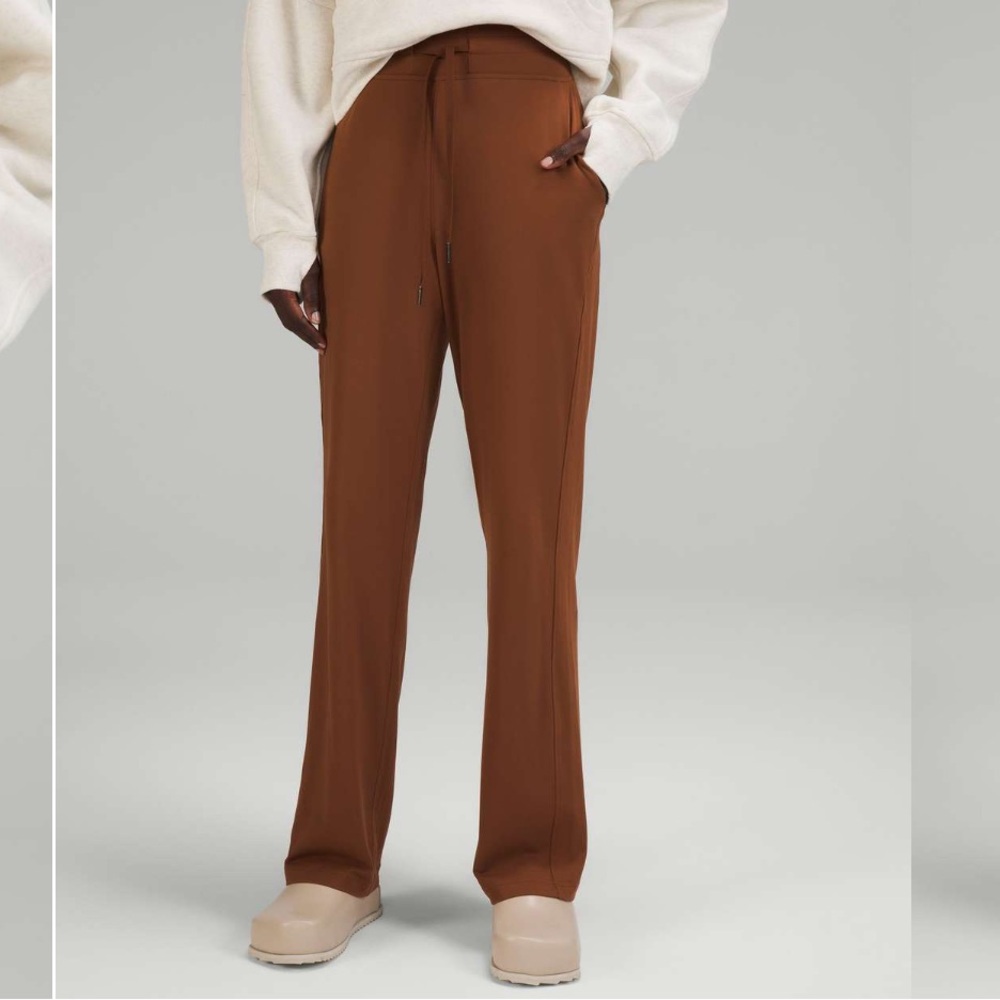 lululemon athletica Burnt Orange Wide-Leg Drawstring Pants